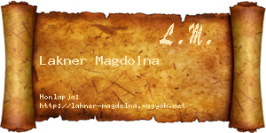 Lakner Magdolna névjegykártya